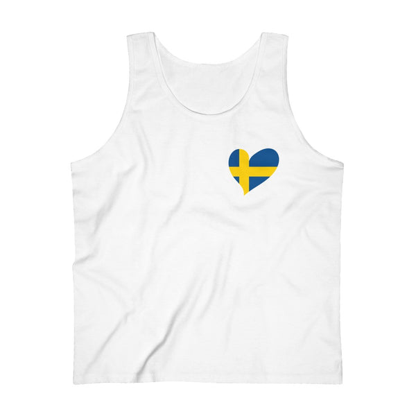 Men's Flag Heart Tank Sweden