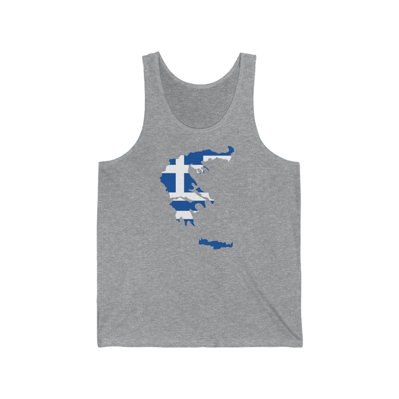 Women's Flag Map Tank Greece