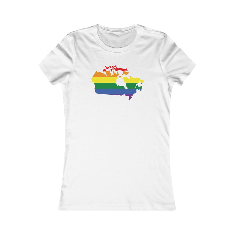 Women's Flag Map Pride T-Shirt Canada