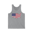 Women's Flag Map Tank USA