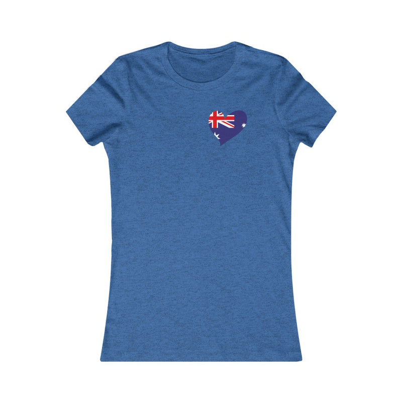 Women's Flag Heart T-Shirt Australia