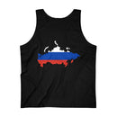 Men's Flag Map Tank Russia