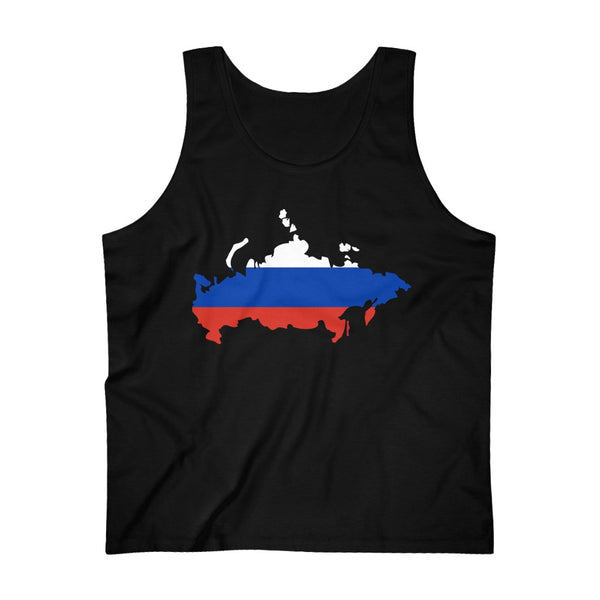 Men's Flag Map Tank Russia