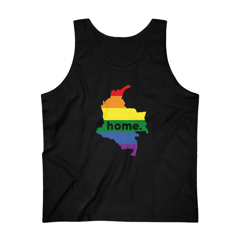 Men's Flag Map Home Pride Tank Colombia