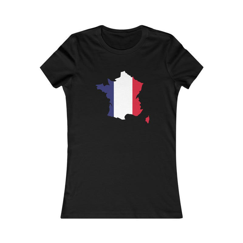 Women's Flag Map T-Shirt France