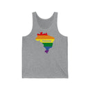 Women's Flag Map Home Pride Tank Brazil