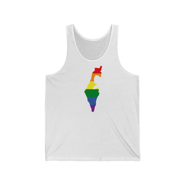 Women's Flag Map Pride Tank Israel