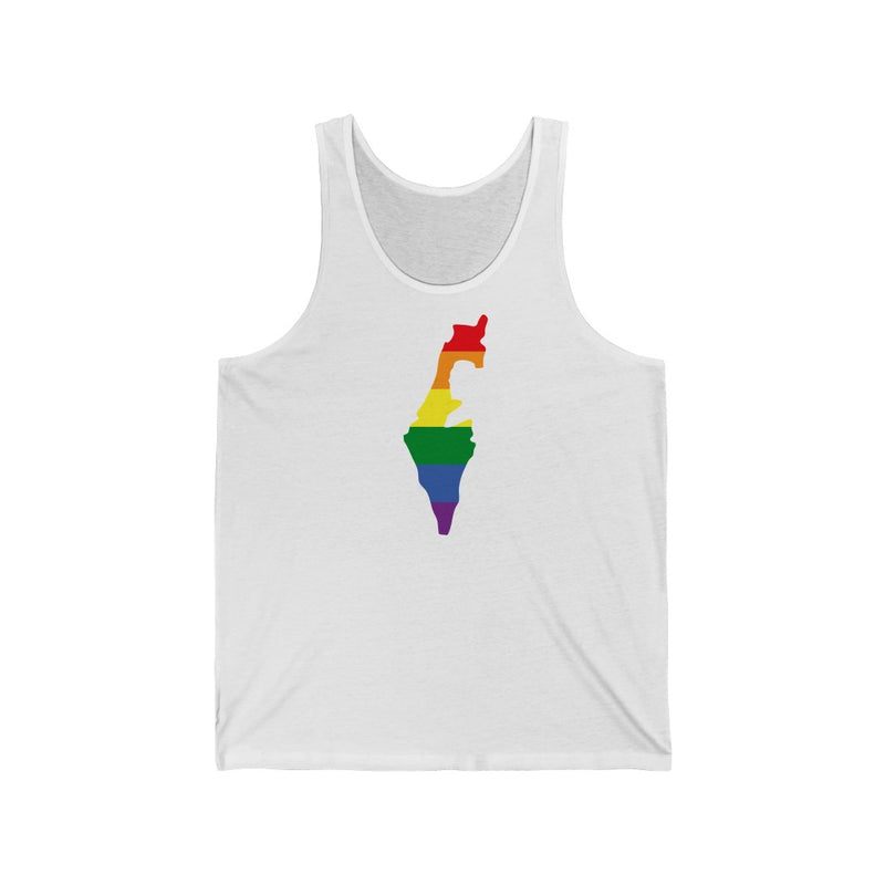 Women's Flag Map Pride Tank Israel