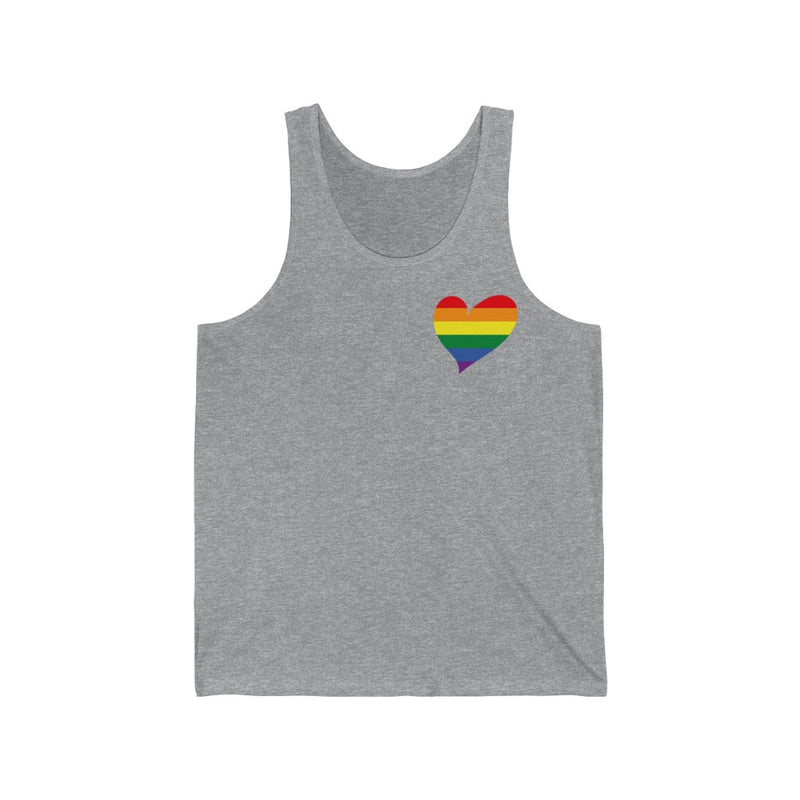 Women's Flag Heart Tank Pride