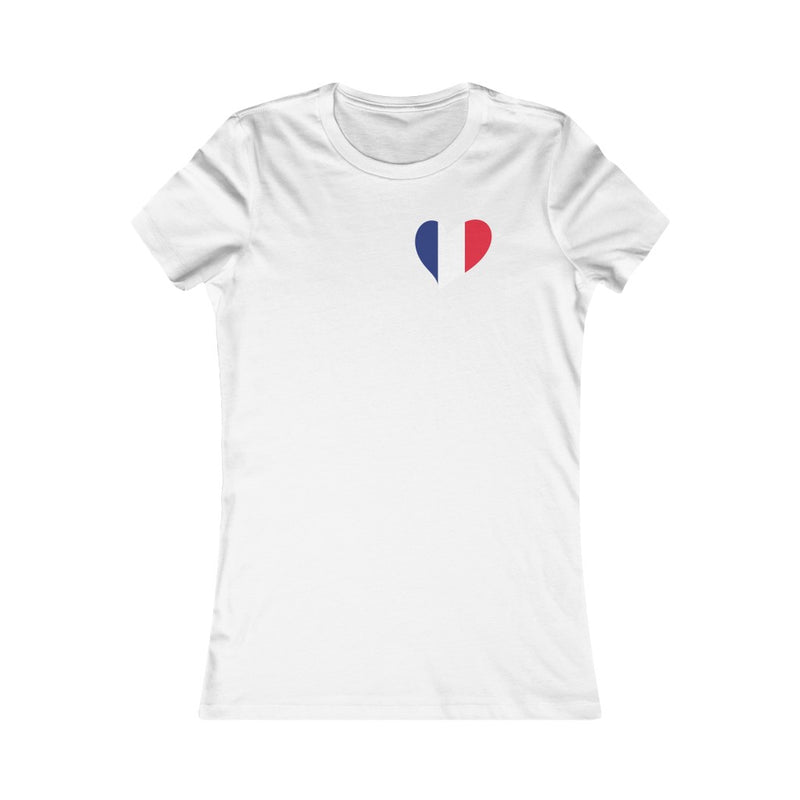 Women's Flag Heart T-Shirt France