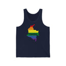 Women's Flag Map Home Pride Tank Colombia