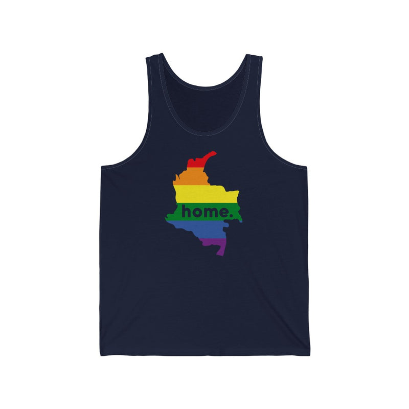 Women's Flag Map Home Pride Tank Colombia