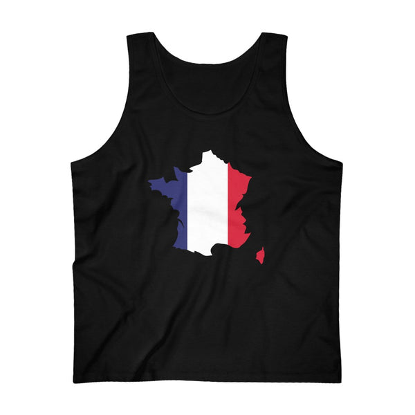 Men's Flag Map Tank France