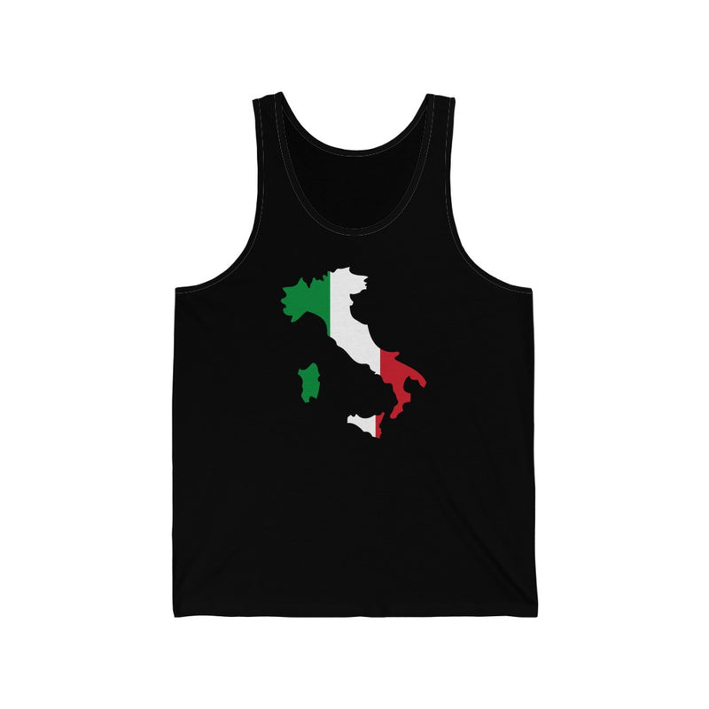 Women's Flag Map Tank Italy