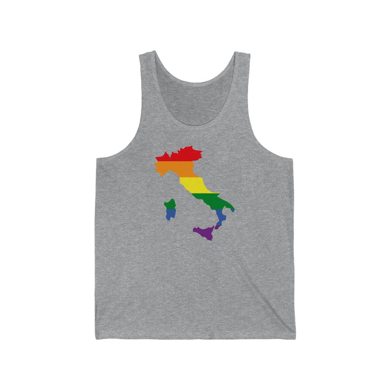 Women's Flag Map Pride Tank Italy