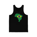 Women's Flag Map Tank Brazil