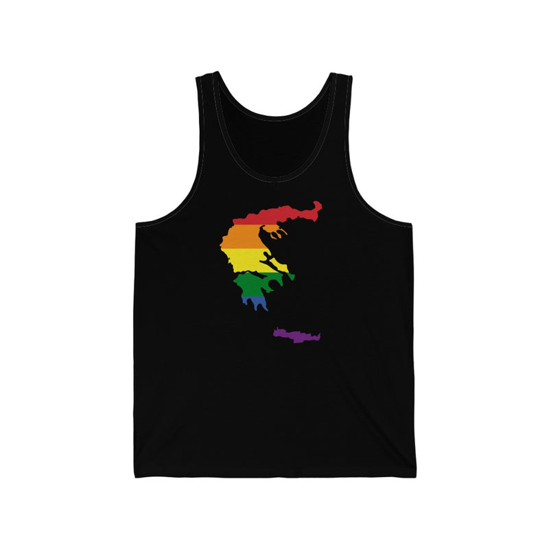 Women's Flag Map Pride Tank Greece