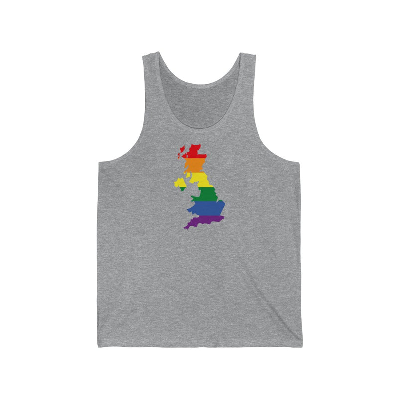 Women's Flag Map Pride Tank United Kingdom