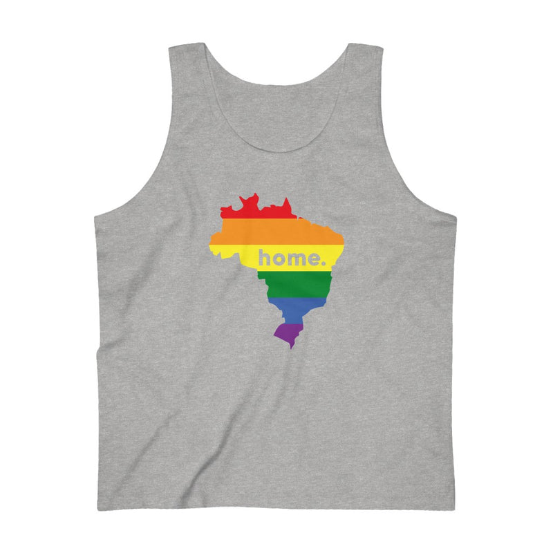 Men's Flag Map Home Pride Tank Brazil