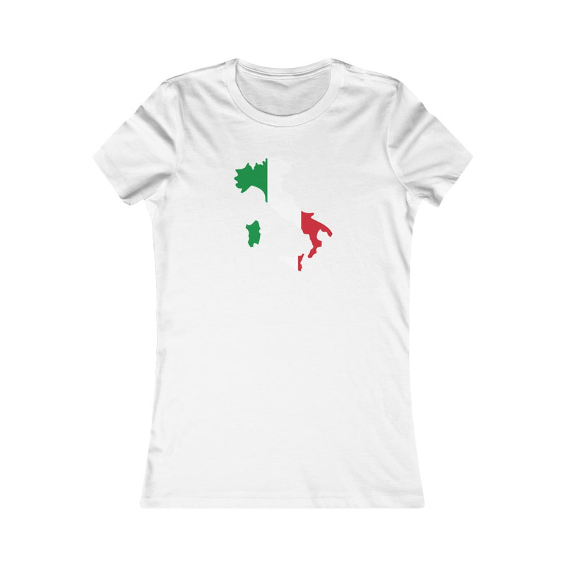 Women's Flag Map T-Shirt Italy