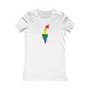 Women's Flag Map Pride T-Shirt Israel