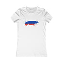 Women's Flag Map T-Shirt Russia