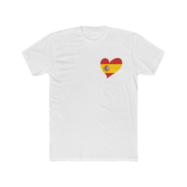 Men's Flag Heart T-Shirt Spain
