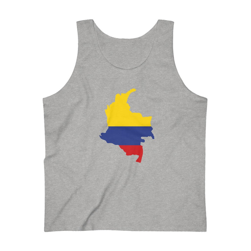 Men's Flag Map Tank Colombia