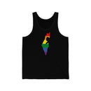 Women's Flag Map Pride Tank Israel