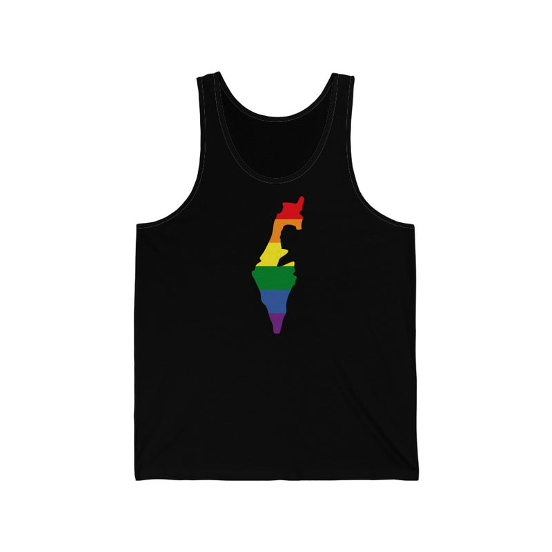 Women's Flag Map Pride Tank Israel