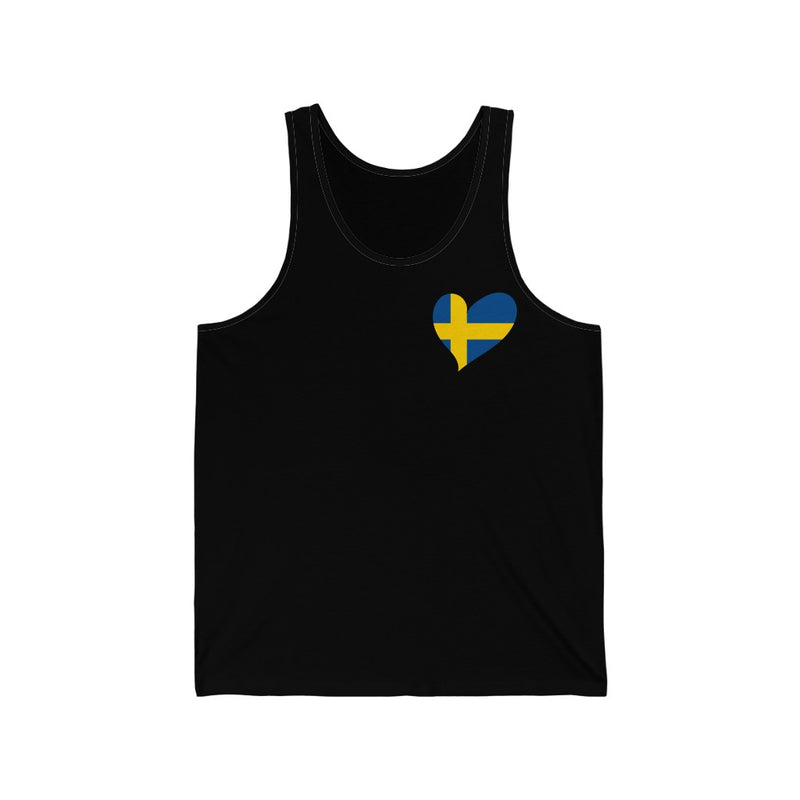 Women's Flag Heart Tank Sweden