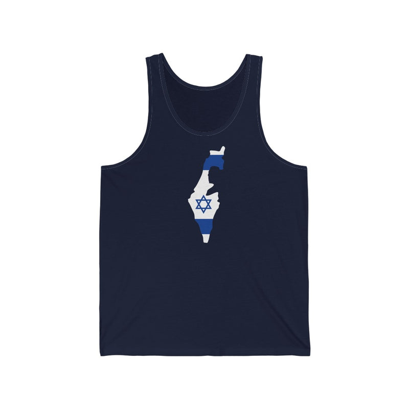 Women's Flag Map Tank Israel