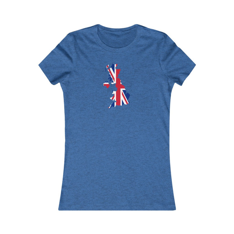 Women's Flag Map T-Shirt United Kingdom