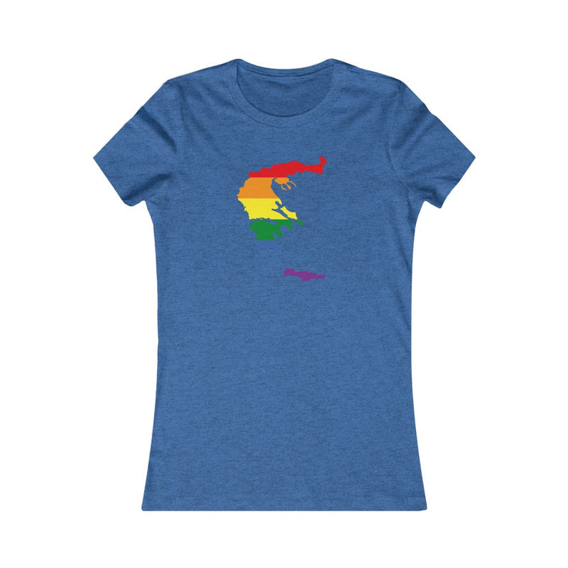 Women's Flag Map Pride T-Shirt Greece