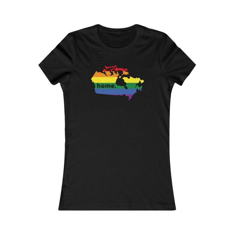 Women's Flag Map Home Pride T-Shirt Canada