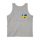 Men's Flag Heart Tank Sweden