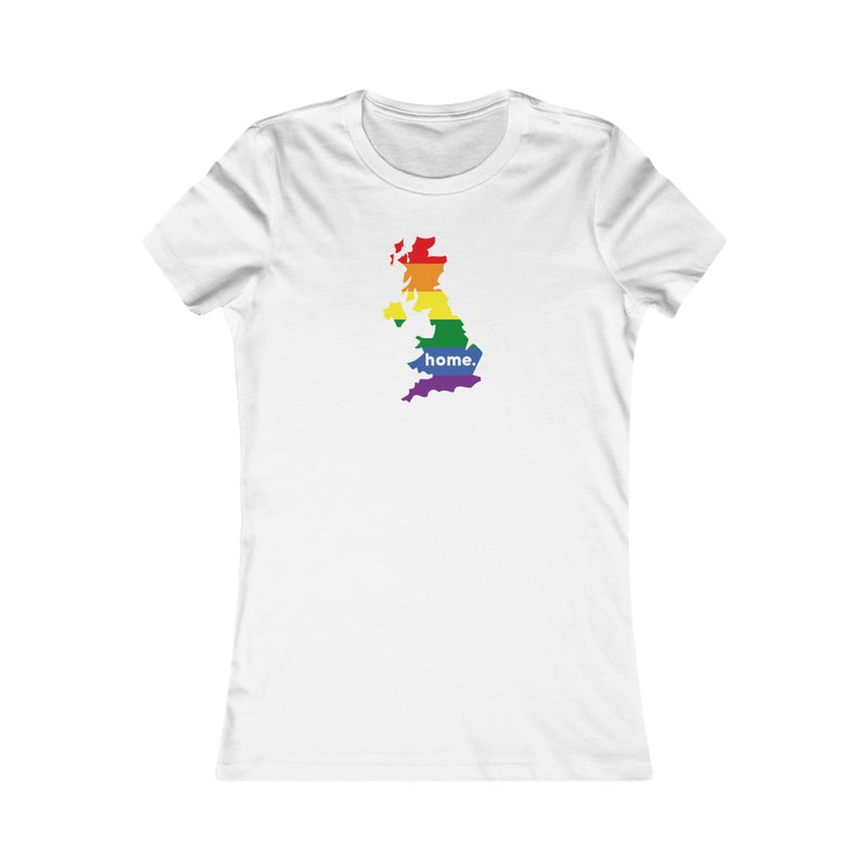 Women's Flag Map Home Pride T-Shirt United Kingdom