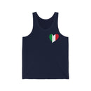 Women's Flag Heart Tank Italy