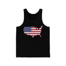 Women's Flag Map Tank USA