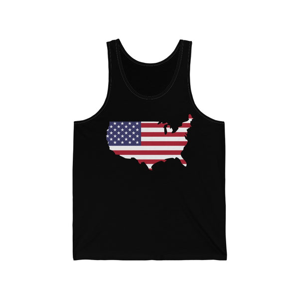 Women's Flag Map Tank USA