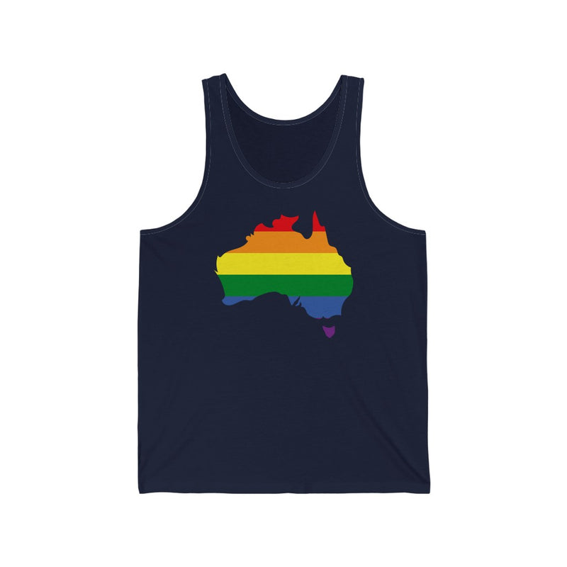 Women's Flag Map Pride Tank Australia