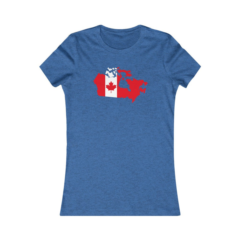 Women's Flag Map T-Shirt Canada