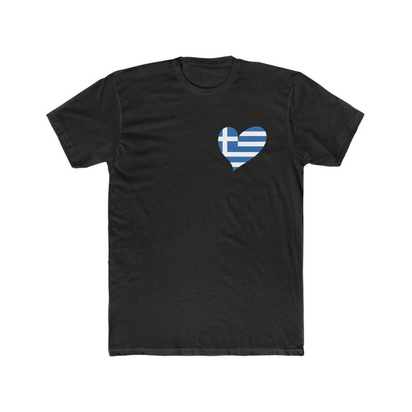Men's Flag Heart T-Shirt Greece