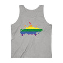 Men's Flag Map Pride Tank Russia