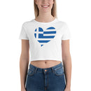 Women’s Big Heart Crop Top Greece