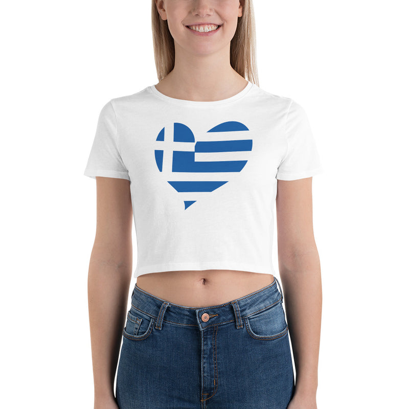 Women’s Big Heart Crop Top Greece