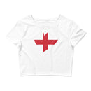 Women’s Big Heart Crop Top England