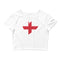 Women’s Big Heart Crop Top England