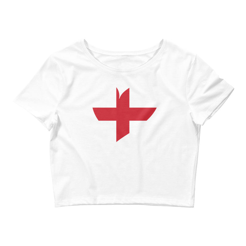 Women’s Big Heart Crop Top England