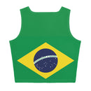 Women's All-Over Crop Top Brazil